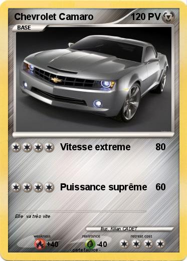 Pokemon Chevrolet Camaro