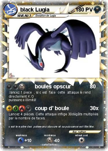 Pokemon black Lugia