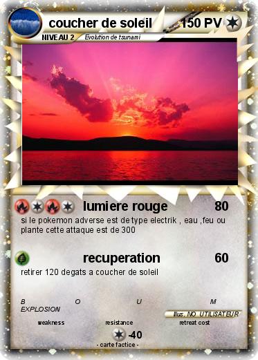 Pokemon coucher de soleil