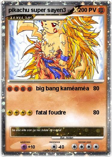Pokemon pikachu super sayen3