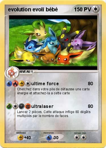 Pokemon evolution evoli bébé