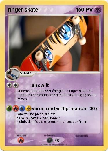 Pokemon finger skate