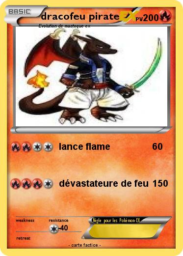 Pokemon dracofeu pirate