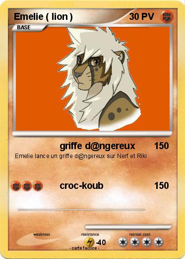 Pokemon Emelie ( lion )