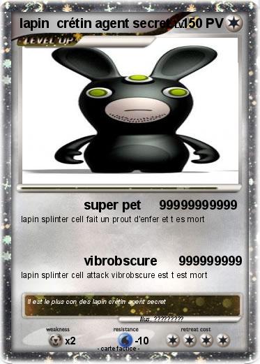 Pokemon lapin  crétin agent secret