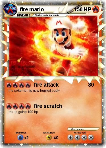 Pokemon fire mario