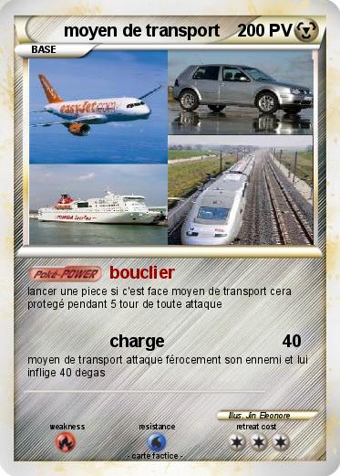 Pokemon moyen de transport