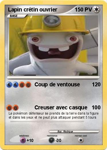 Pokemon Lapin crétin ouvrier