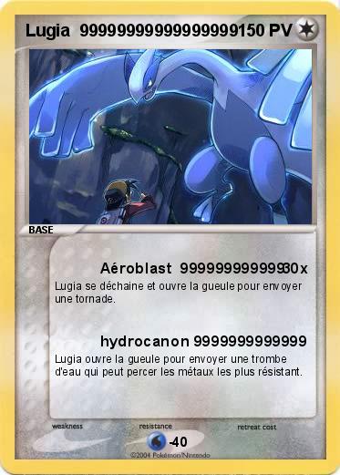 Pokemon Lugia  99999999999999999     