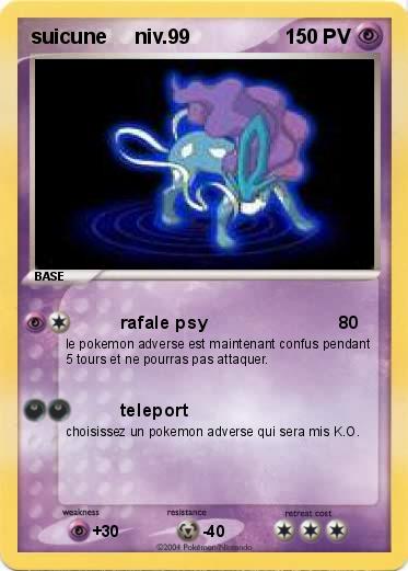 Pokemon suicune     niv.99