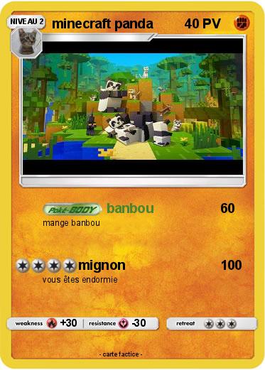 Pokemon minecraft panda
