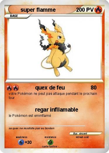 Pokemon super flamme