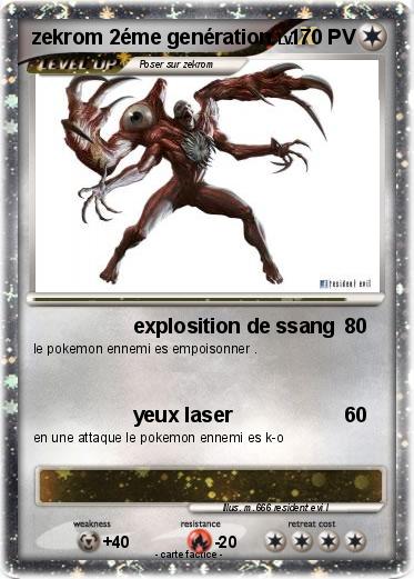 Pokemon zekrom 2éme genération