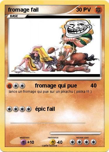 Pokemon fromage fail