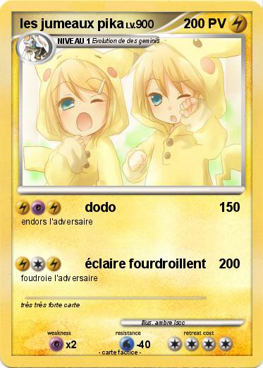 Pokemon les jumeaux pika