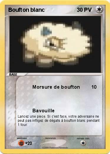 Pokemon Boufton blanc
