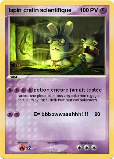 Pokemon lapin cretin scientifique