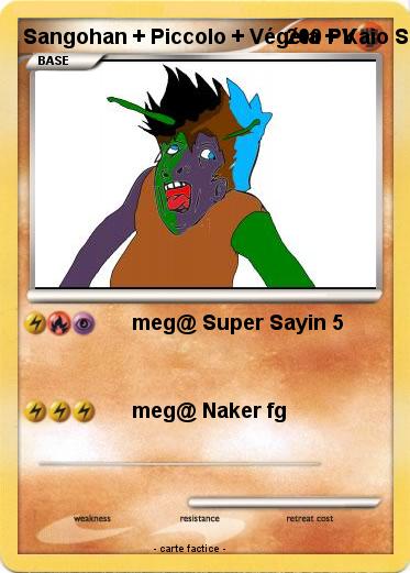 Pokemon Sangohan + Piccolo + Végéta + Kaio Shin + Trunks = Kaio Végéhancoltrunks