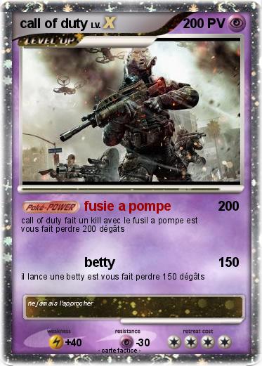 Pokemon call of duty