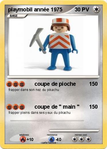 Pokemon playmobil année 1975