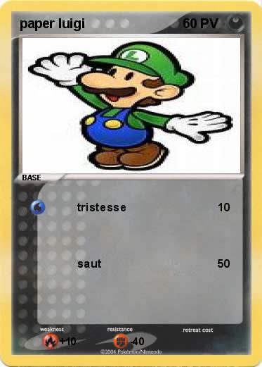 Pokemon paper luigi
