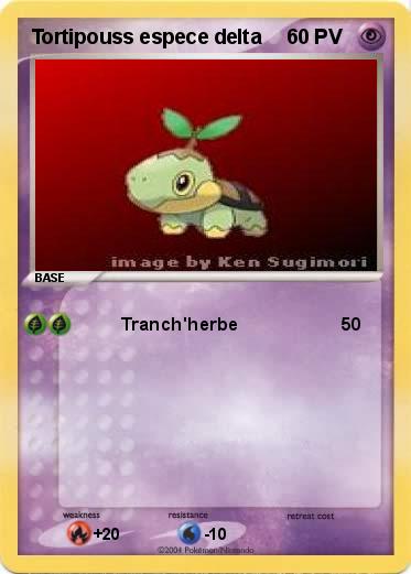 Pokemon Tortipouss espece delta                                
