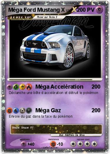 Pokemon Méga Ford Mustang X