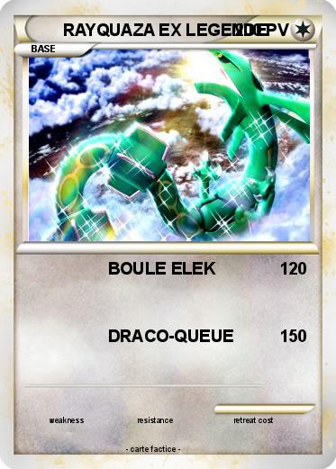 Pokemon RAYQUAZA EX LEGENDE