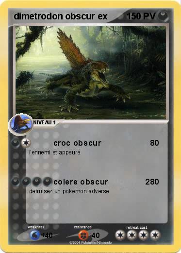 Pokemon dimetrodon obscur ex