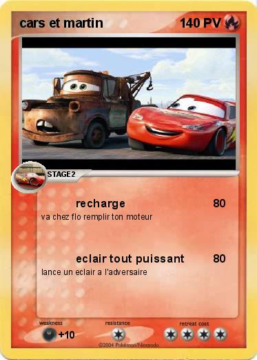 Pokemon cars et martin