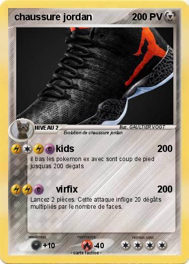 Pokemon chaussure jordan