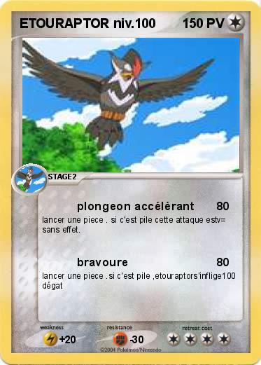 Pokemon ETOURAPTOR niv.100