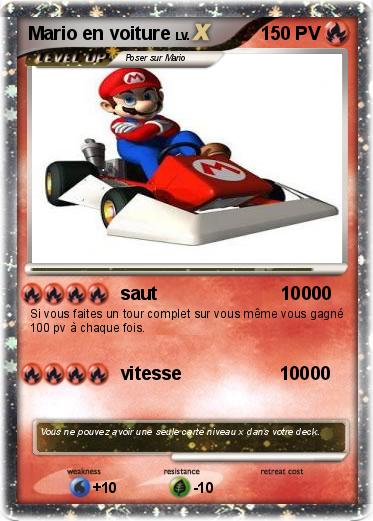 Pokemon Mario en voiture