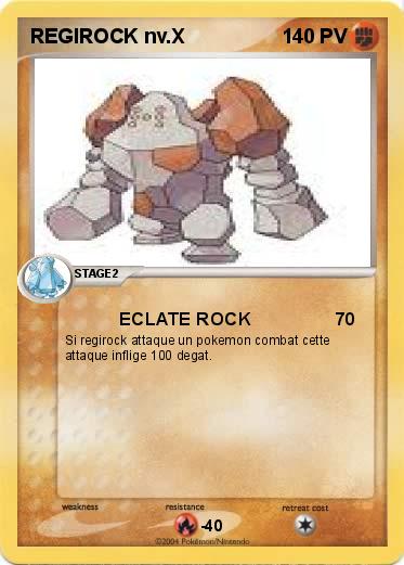 Pokemon REGIROCK nv.X