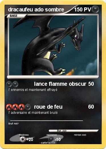 Pokemon dracaufeu ado sombre