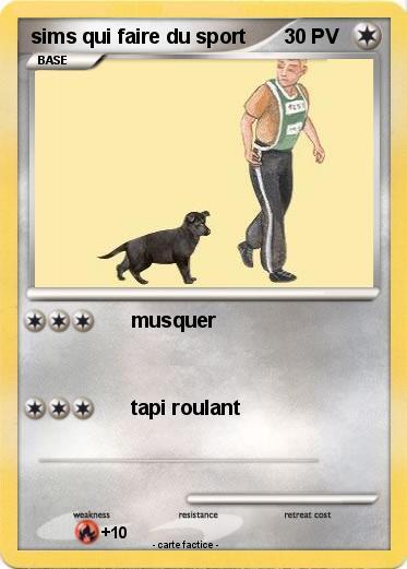 Pokemon sims qui faire du sport