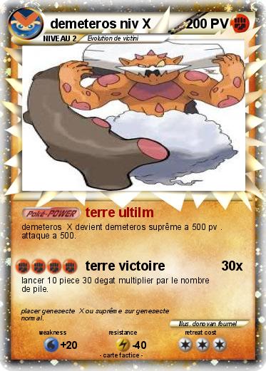 Pokemon demeteros niv X