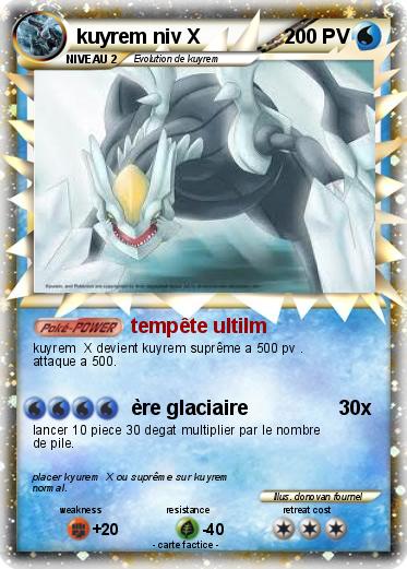 Pokemon kuyrem niv X