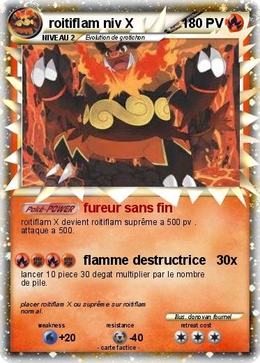 Pokemon roitiflam niv X