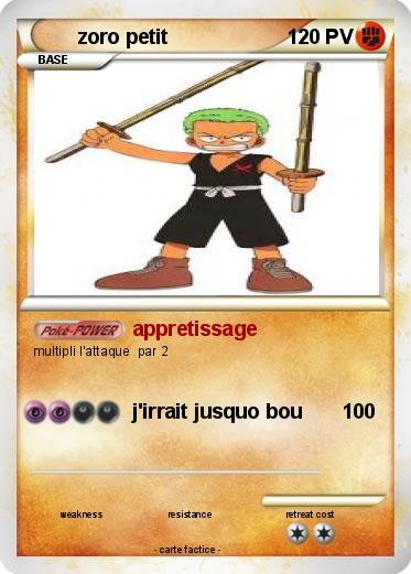 Pokemon zoro petit