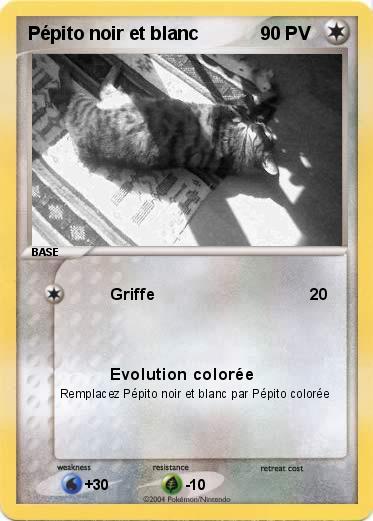 Pokemon Pépito noir et blanc