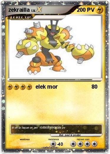Pokemon zekrailla