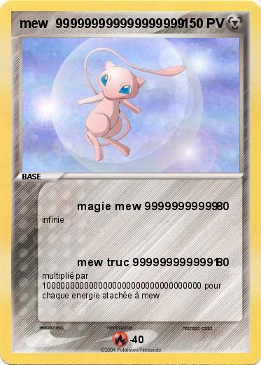 Pokemon mew  999999999999999999