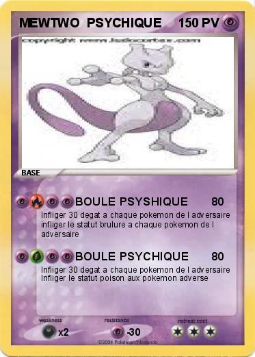 Pokemon MEWTWO  PSYCHIQUE