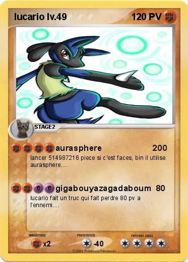 Pokemon lucario lv.49
