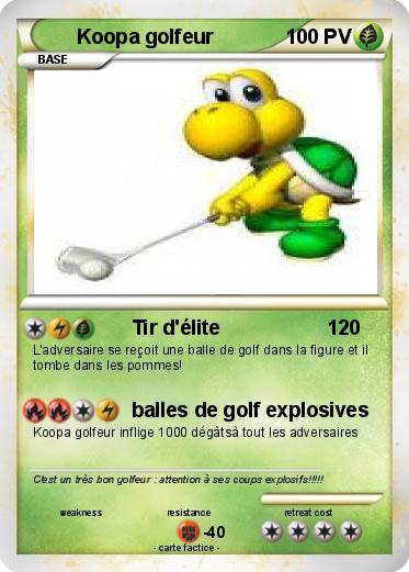 Pokemon Koopa golfeur