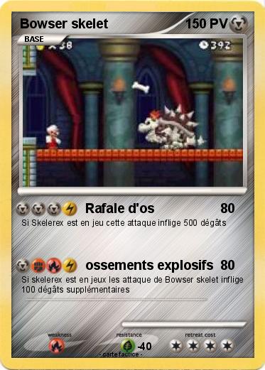 Pokemon Bowser skelet