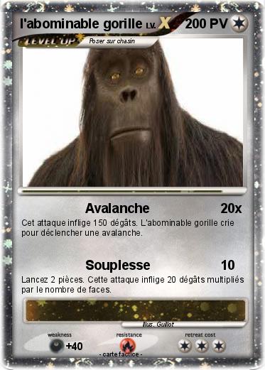 Pokemon l'abominable gorille