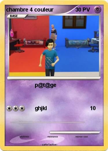 Pokemon chambre 4 couleur