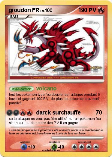 Pokemon groudon FR